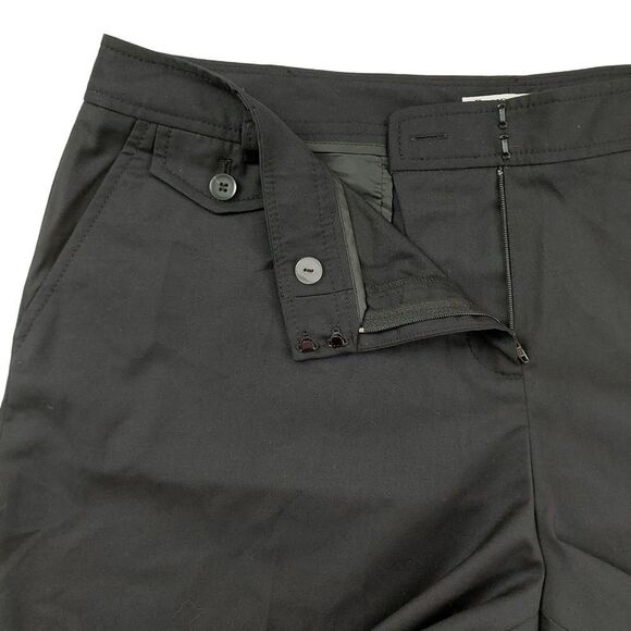 Pendleton Trouser Womens 18 Petite Black Wool Blend Flat Front Straight Leg - Picture 3 of 12